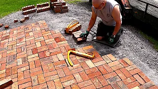 Reclaimed brick pavers and Concrete work
