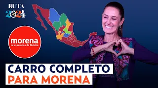 ¡Morena arrasa en la elección! Gana presidencia, 7 gobernaturas y la mayoría califica en el Congreso