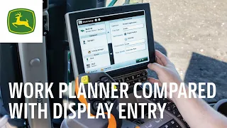 Work Planner Compared with Manual Display Entry | John Deere Precision Ag