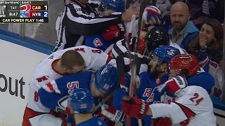 New York Rangers Vs Carolina Hurricanes Scrum