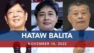 UNTV: Hataw Balita Pilipinas | November 14, 2022