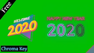Chroma Key Free Happy New Year 2020 Green Screen Animation effect  / Khabri Tv