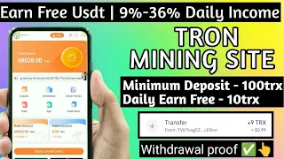 New Usdt Earning Site Usd Mining Site 2024 Best Investment Usdt Earning Website