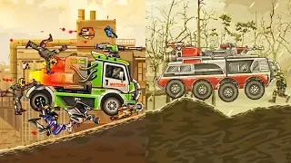 Earn to Die 3 - Large Heavy Trucks ZOMBIES Under Wheels / Android GamePlay