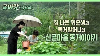 산골마을의 70대 독거 할머니/취준생/경남 고성군 와룡마을/시골 할머니집/합격자발표/상황극/골바람