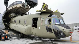 With Ease! Loading CH-47 Chinook into C-5M Super Galaxy