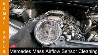 Mercedes Benz - Mass air flow sensor cleaning