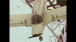 Crashing planes at NASA's Langley Research Center, 1977.