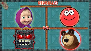 Red Ball 4 Masha and Bear All Big Boss