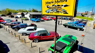 Classic American Muscle Car Lot Inventory Update 4/15/24 Maple Motors Hot Rods For Sale Deals USA