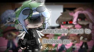 Solarballs react to broken au