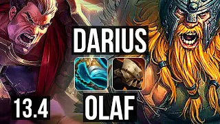 DARIUS vs OLAF (TOP) | 8/0/5, 1000+ games, Legendary, 900K mastery | KR Challenger | 13.4