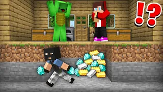 JJ and Mikey ROBBED in Minecraft - Maizen & Cash and Nico Parody