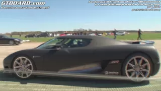 1080p:Switzer P800 Nissan GTR vs Koenigsegg CCR x 2 Races