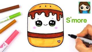 How to Draw a S'more Easy | Squishmallows