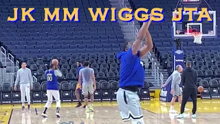 📺 Kuminga x Moody x Wiggins x Juan Toscano-Anderson at Warriors morning shootaround b4 Timberwolves