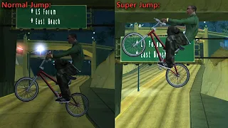 How to Super Jump with a Bicycle! (GTA SA Fact)