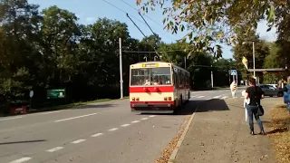 Odjezd trolejbusu Škoda 14Tr na lince 3 v Pardubicích 26.9.2021 #3