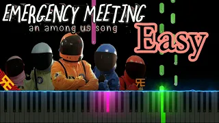 EMERGENCY MEETING: An Among Us Song [by Random Encounters] Easy Piano Tutorial