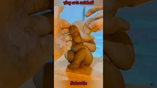 Bal Ganesha making || Ganpati murti making #shorts