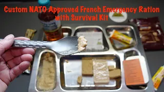 Custom NATO Approved  French Emergency Ration  with Survival Kit from MRE Mountain.