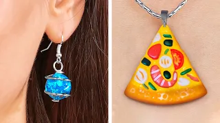 Cheap Yet Beautiful DIY Jewelry For Gorgeous Look || Mini Crafts Out Of Polymer Clay And Resin