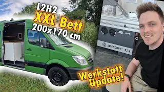 Sprinter L2H2 Tour + Werkstatt Update | Campervan Ausbau Klepke Camper Manufaktur