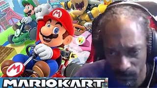 Snoop Dogg plays Mario Kart | Snoop Dogg RAGE QUIT | 1080p