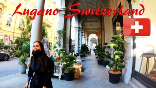 Lugano - Switzerland | City Center Walking Tour | 4K - [UHD]