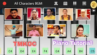 Taarak Mehta Ka Ooltah Chashma | All Characters BGM | TMKOC All Characters Background Music | Piano