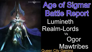 Age of Sigmar Battle Report: (S:1 E:17) Lumineth Realm-Lords vs Ogor Mawtribes