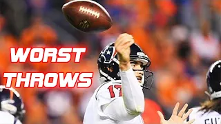 NFL Worst Throws of All-Time