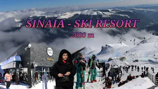 4K | Sinaia Ski Resort 2023 | Walking Tour | Snow Skiing Destination | Mountain View | Ski Holiday