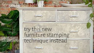 Move over Raised Stencil on Furniture, There's a New Furniture Makeover Technique in the House!