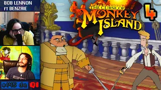 COMBAT D'INSULTES !!! 290 DE QI - Monkey Island 3 - Ep.4 avec Bob & Benzaie