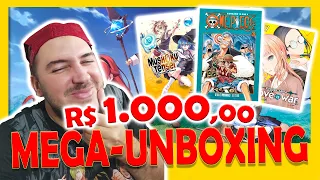 MEGA-UNBOXING COM SUPER LANÇAMENTOS DA EDITORA PANINI - ONE PIECE, NOVOS TÍTULO E MUITO +, GIBIMANIA