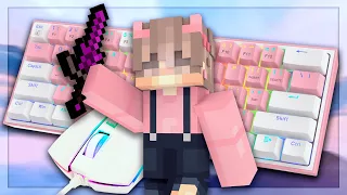 [ASMR] Keyboard + Mouse sounds with Handcam | Bedwars