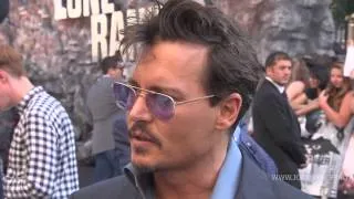 Johnny Depp attended Lone Ranger UK premiere, London