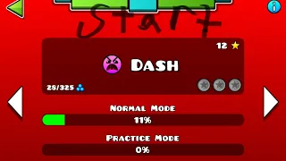 Geometry Dash, every level in one attempt but I start from dash