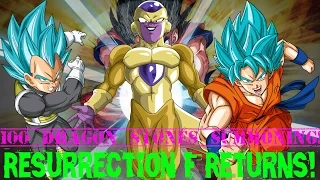 Dokkan Battle: Resurrection F Returns! 100 DS Summoning! NUKERS!