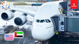 TRIP REPORT | 14-Hours Flight on Emirates A380! | New York to Dubai | Emirates Airbus A380