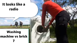 Washing machine vs brick 7