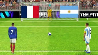 Leo Messi vs Mbappe Match | Argentina vs France Match | Penalty shootout gameplay | Efootball24 |