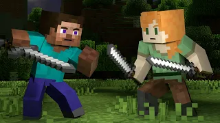 Alex VS Steve (Minecraft Animation)