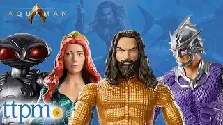 Aquaman True Moves 12" Aquaman, Mera, Black Manta, and Orm Figures from Mattel