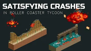 Oddly Satisfying Crashes in Roller Coaster Tycoon