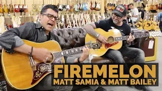 Matt Samia & Matt Bailey from Firemelon Band | Epiphone Frontier & Bacon Belmont