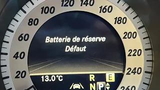 PROBLÈME BATTERIE DE RÉSERVE MERCEDES RESOLUT