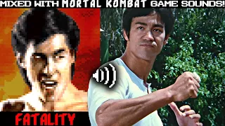 BRUCE LEE FATALITY|The Big Boss movie|mixed with Mortal Kombat arcade game sounds!
