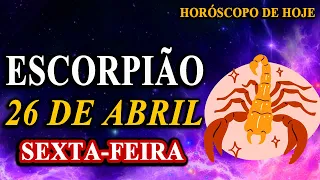 🌞𝐀 𝐥𝐮𝐳 𝐝𝐨 𝐬𝐨𝐥 𝐢𝐥𝐮𝐦𝐢𝐧𝐚 𝐨 𝐬𝐞𝐮 𝐜𝐚𝐦𝐢𝐧𝐡𝐨😍 Escorpião♏ 26 de Abril 2024| Horóscopo de hoje